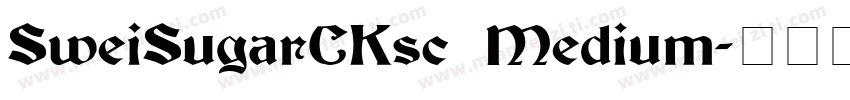 SweiSugarCKsc Medium字体转换